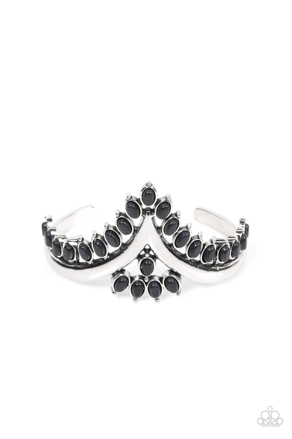 Teton Tiara - Black Bracelet - Paparazzi Accessories 