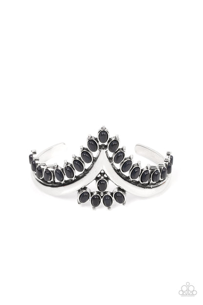 Teton Tiara - Black Bracelet - Paparazzi Accessories 