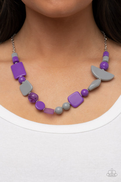 Tranquil Trendsetter - Purple Necklace - Paparazzi Accessories - Paparazzi Accessories 