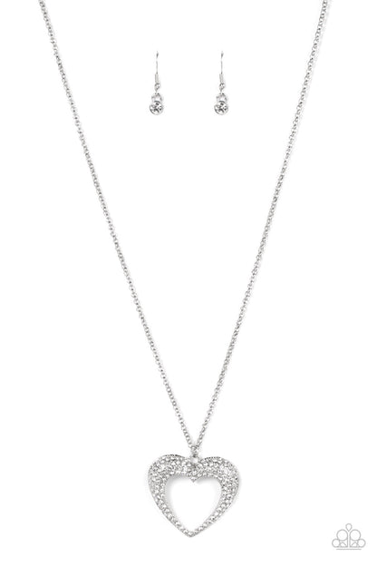 Cupid Charisma - White Necklace  - Paparazzi Accessories - Paparazzi Accessories 