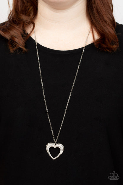 Cupid Charisma - White Necklace  - Paparazzi Accessories - Paparazzi Accessories 