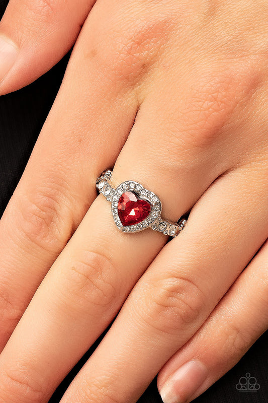 Romantic Reputation - Red Ring -Paparazzi Accessories - Paparazzi Accessories 