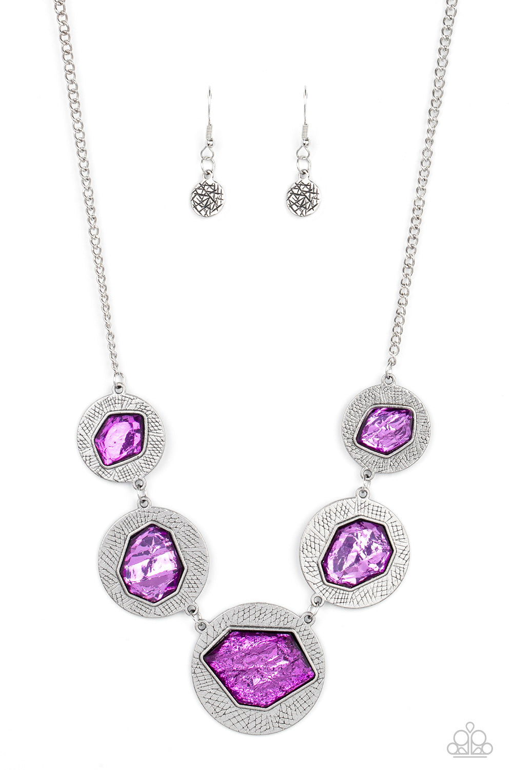 Raw Charisma - Purple Necklace - Paparazzi Accessories 