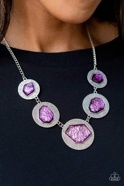 Raw Charisma - Purple Necklace - Paparazzi Accessories 