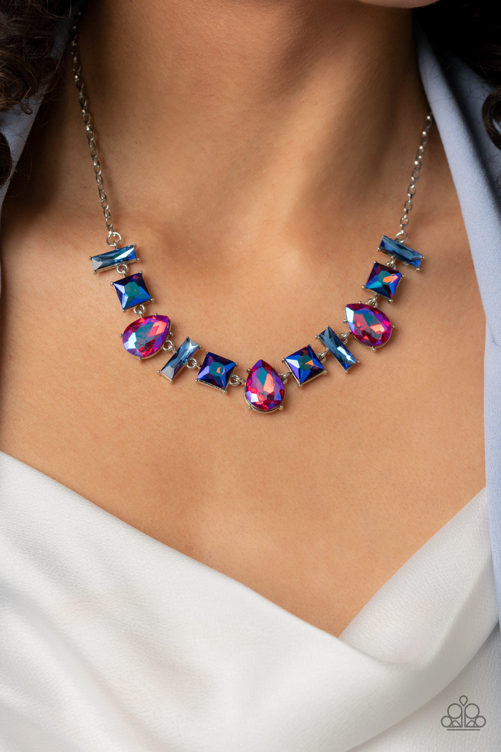 Interstellar Ice - Pink Necklace - Paparazzi Accessories 