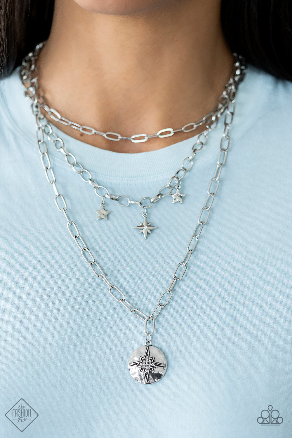 Under the Northern Lights - White Necklace - Paparazzi Accessories 