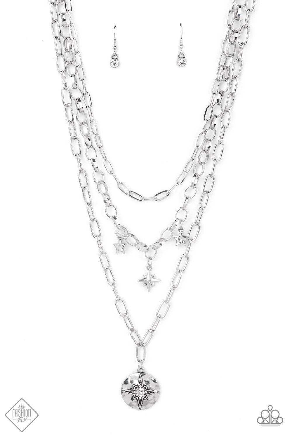 Under the Northern Lights - White Necklace - Paparazzi Accessories 