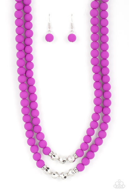 Summer Splash - Purple Necklace  - Paparazzi Accessories