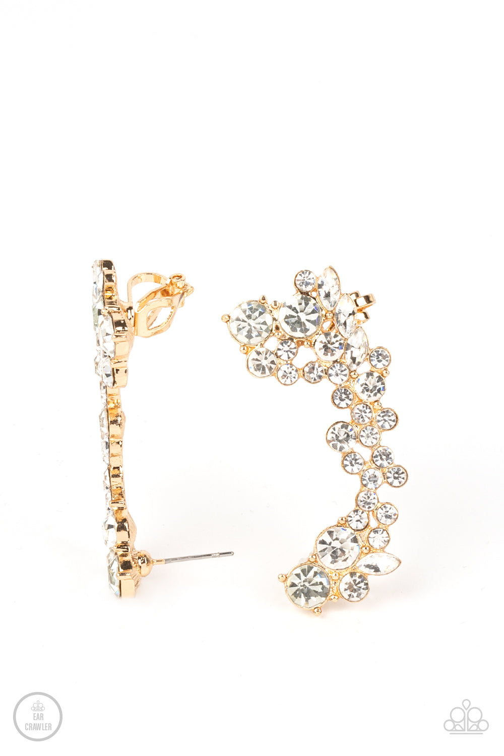 Astronomical Allure - Gold Earrings - Paparazzi Accessories 