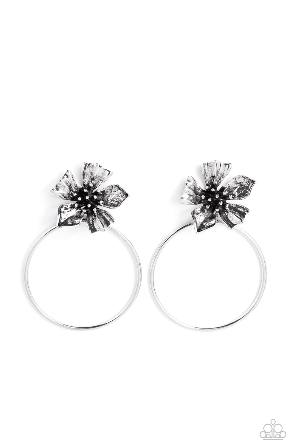 Buttercup Bliss - Silver Earrings - Paparazzi Accessories 