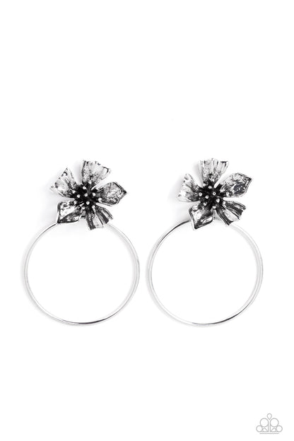 Buttercup Bliss - Silver Earrings - Paparazzi Accessories 