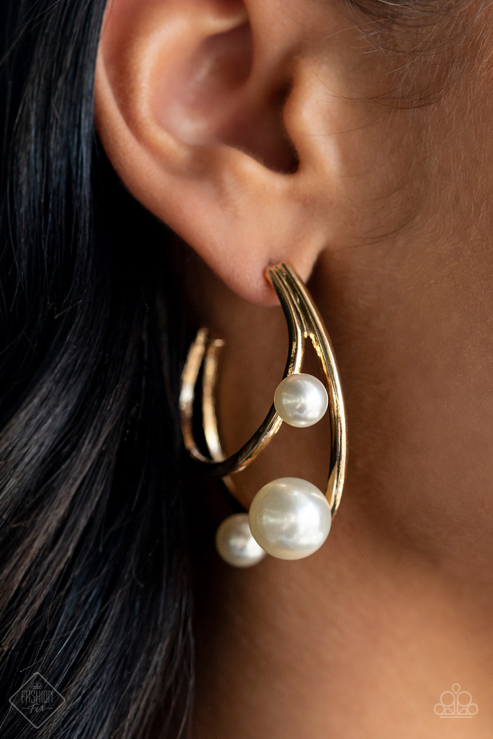 Metro Pier - Gold Earrings - Paparazzi Accessories - LaNisha's Lustrous Jewels