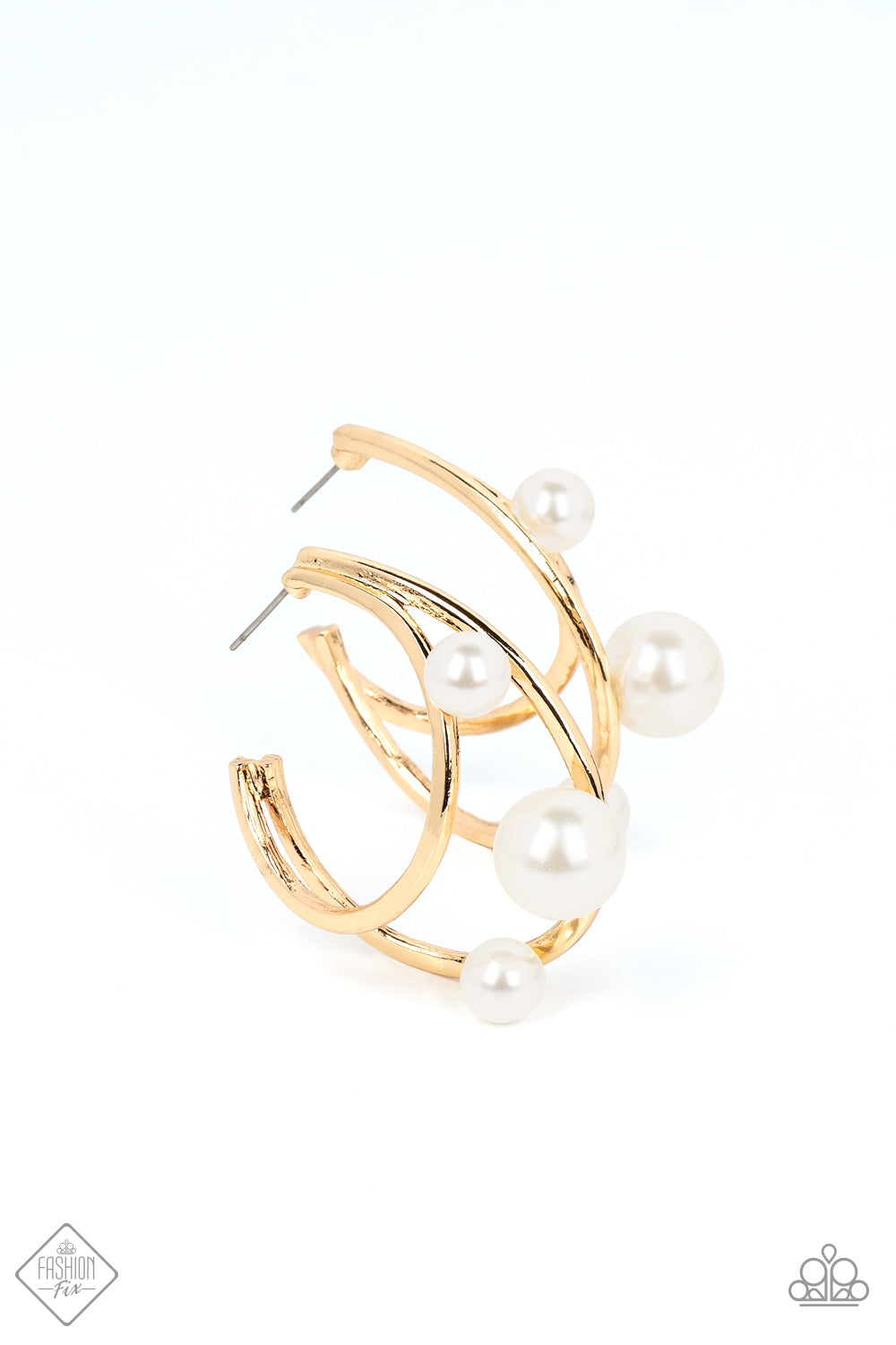 Metro Pier - Gold Earrings - Paparazzi Accessories - LaNisha's Lustrous Jewels