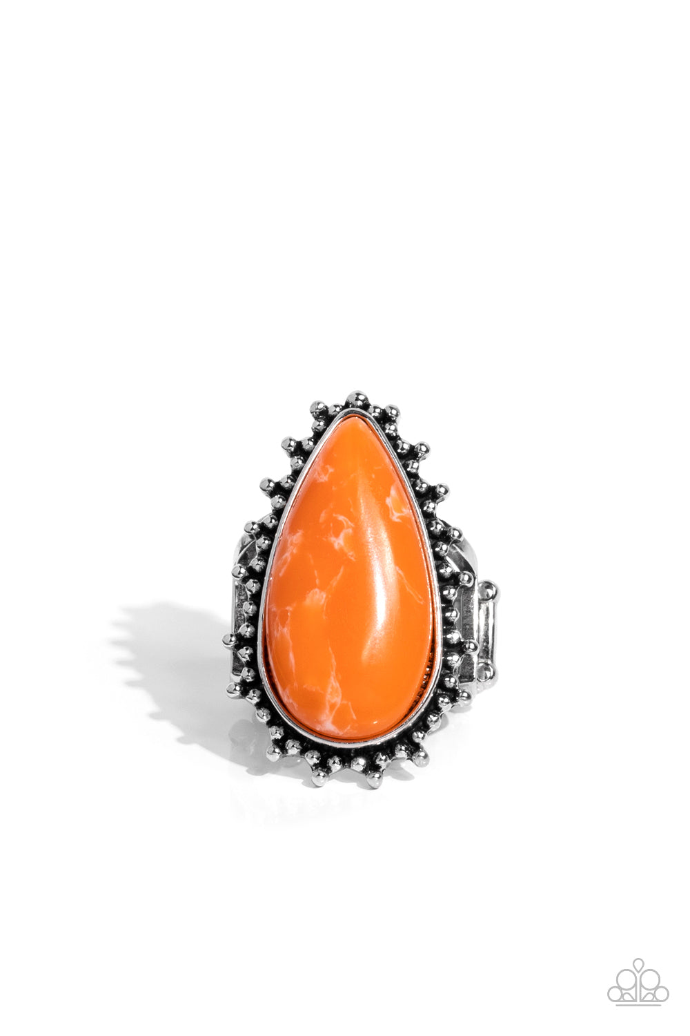 Down-to-Earth Essence - Orange Ring - Paparazzi Accessories 