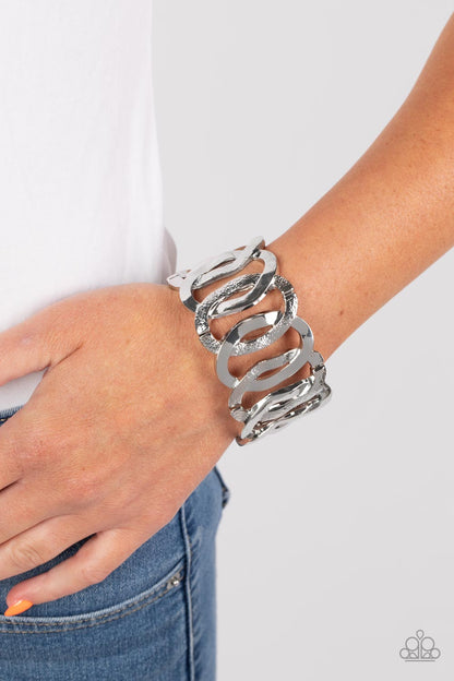 Industrial Indulgence - Silver Bracelet  - Paparazzi Accessories