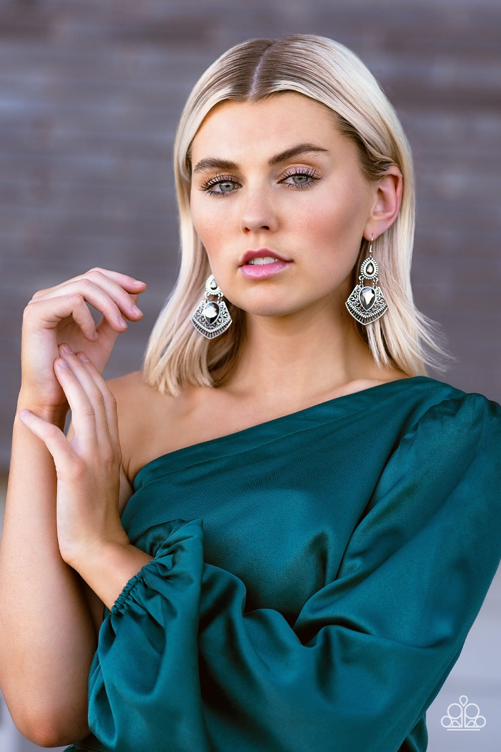 Royal Remix - Silver Earrings - Paparazzi Accessories 