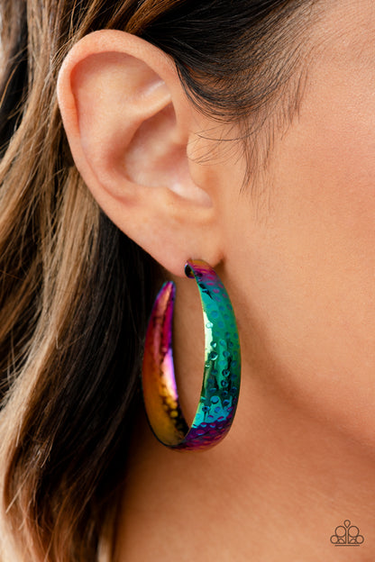 Futuristic Flavor - Multi Earrings - Paparazzi Accessories 