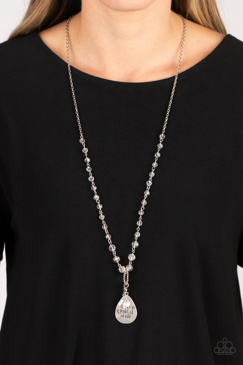 Divine Dance - White Necklace - Paparazzi Accessories - Paparazzi Accessories 