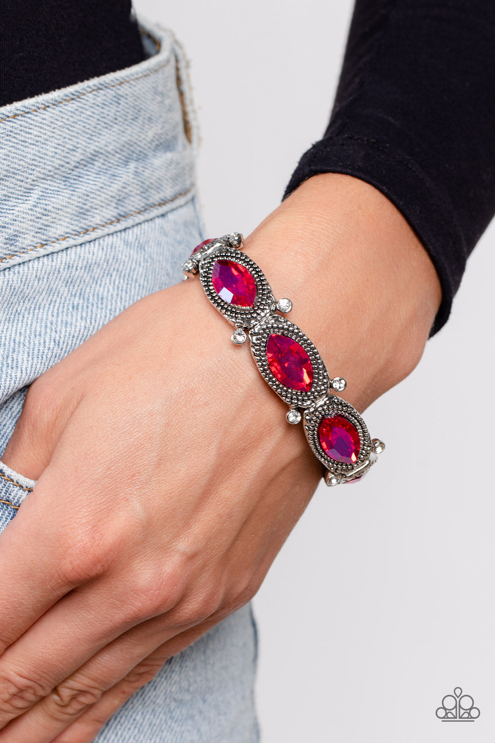Dancing Diva - Pink Bracelet - Paparazzi Accessories