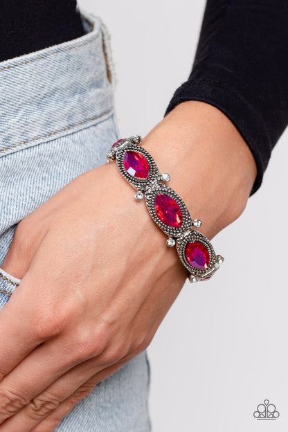 Dancing Diva - Pink Bracelet - Paparazzi Accessories