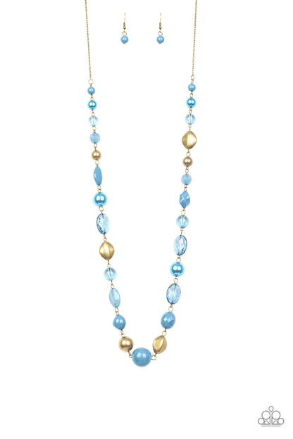 Secret Treasure - Blue Necklace - Paparazzi Accessories - Paparazzi Accessories 