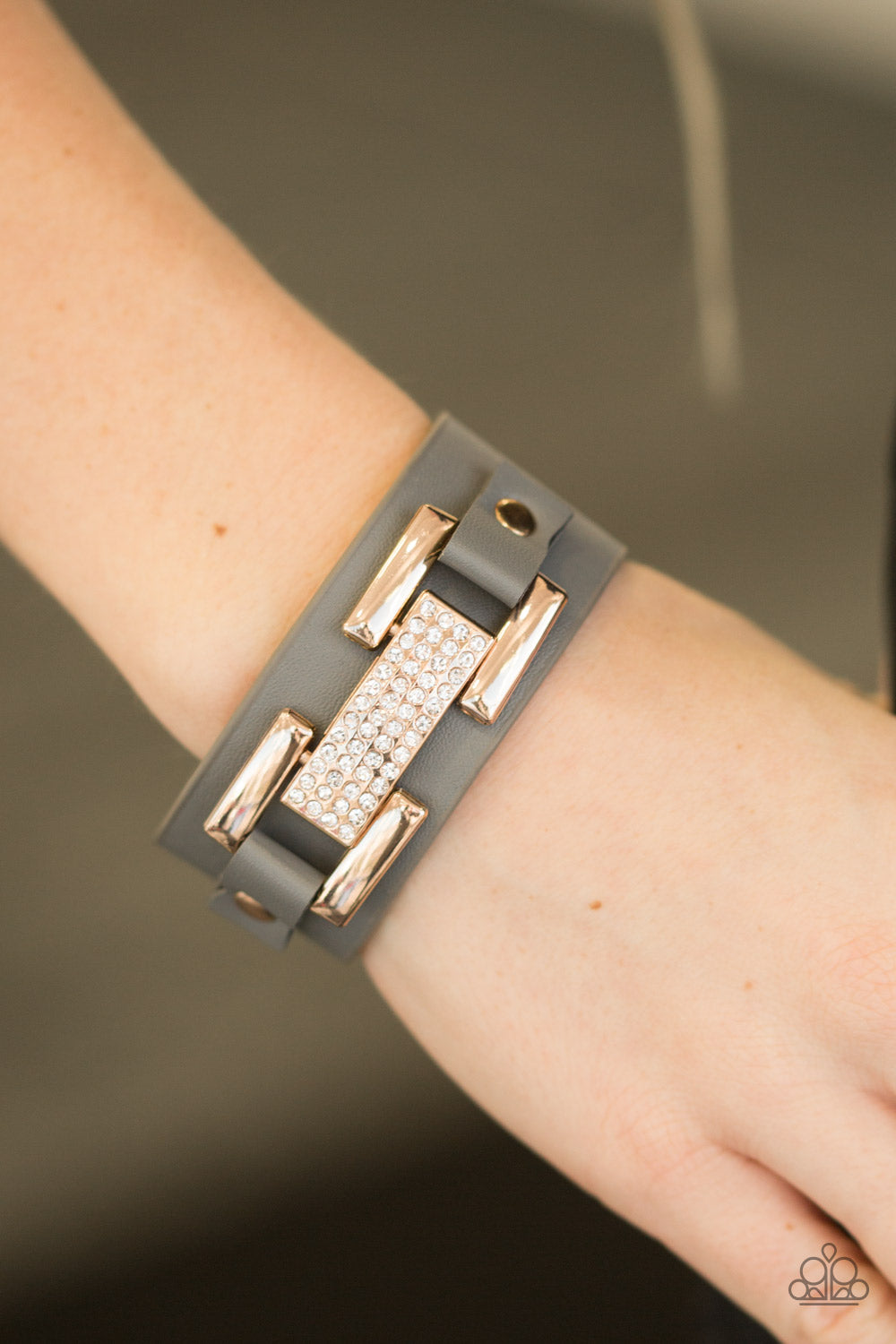 Going Platinum - Grey Urban Bracelet - Paparazzi Accessories 
