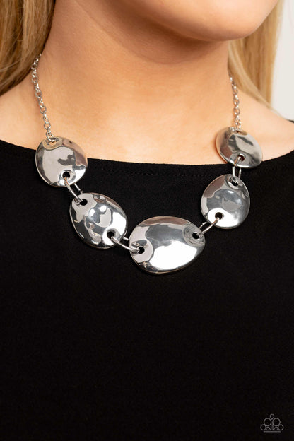 That RING You Do - Silver Necklace  - Paparazzi Accessories