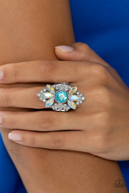 GLISTEN Here! - Blue Ring  - Paparazzi Accessories