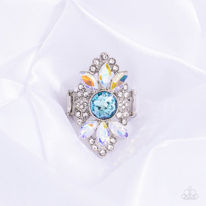 GLISTEN Here! - Blue Ring  - Paparazzi Accessories