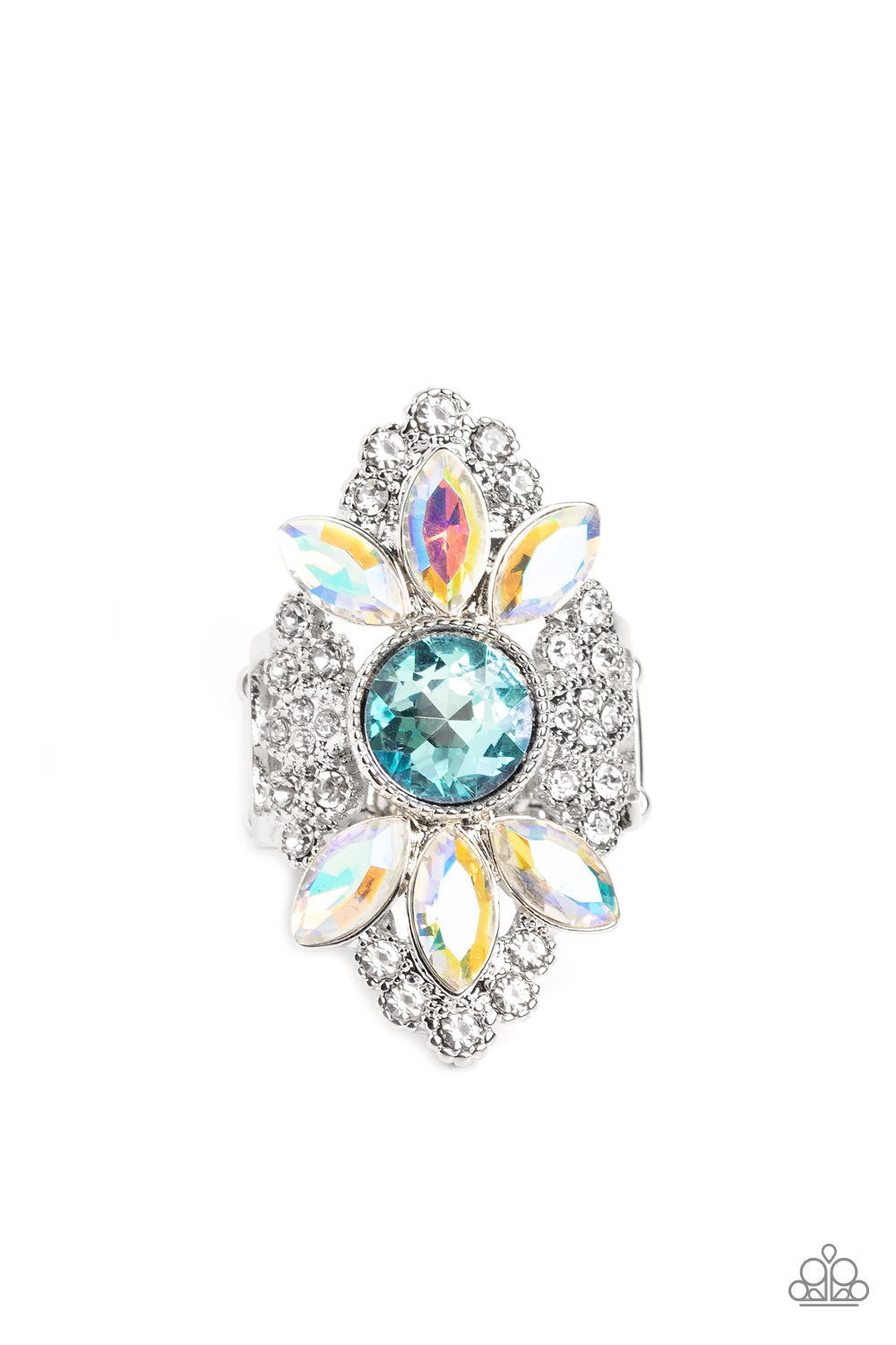 GLISTEN Here! - Blue Ring  - Paparazzi Accessories
