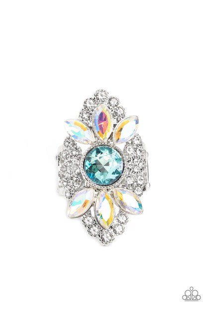 GLISTEN Here! - Blue Ring  - Paparazzi Accessories