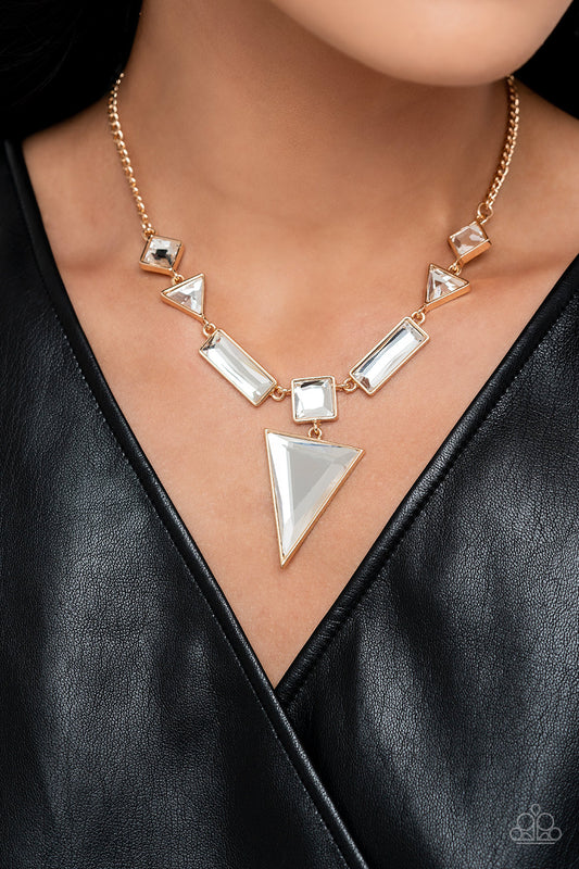 Fetchingly Fierce - Gold Necklace  - Paparazzi Accessories