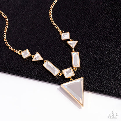 Fetchingly Fierce - Gold Necklace  - Paparazzi Accessories