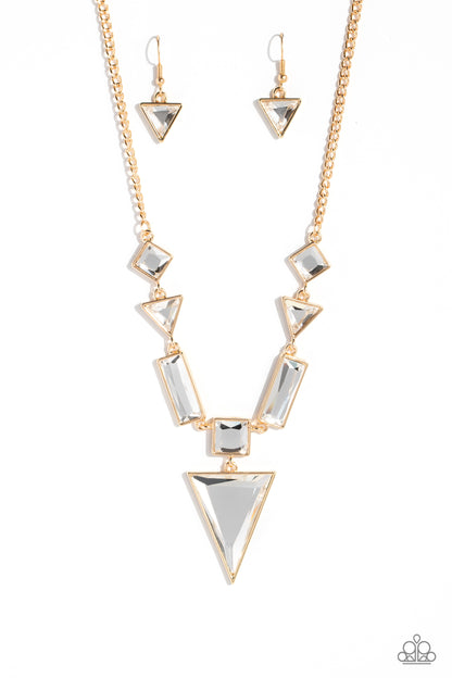 Fetchingly Fierce - Gold Necklace  - Paparazzi Accessories