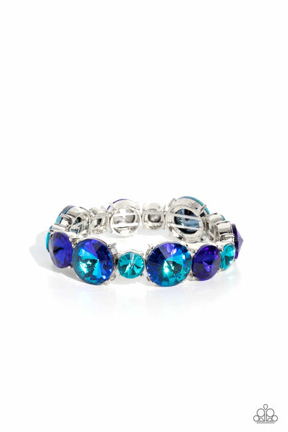 Refreshing Radiance - Blue Bracelet - Paparazzi Accessories