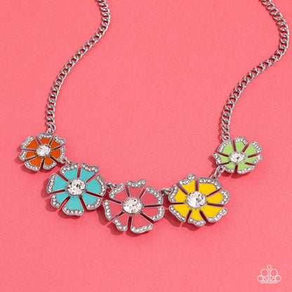 Playful Posies - Multi Necklace  - Paparazzi Accessories