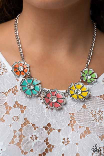 Playful Posies - Multi Necklace  - Paparazzi Accessories