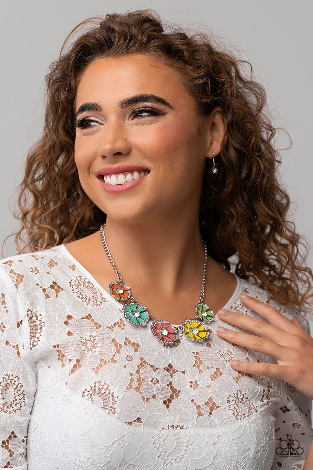 Playful Posies - Multi Necklace  - Paparazzi Accessories