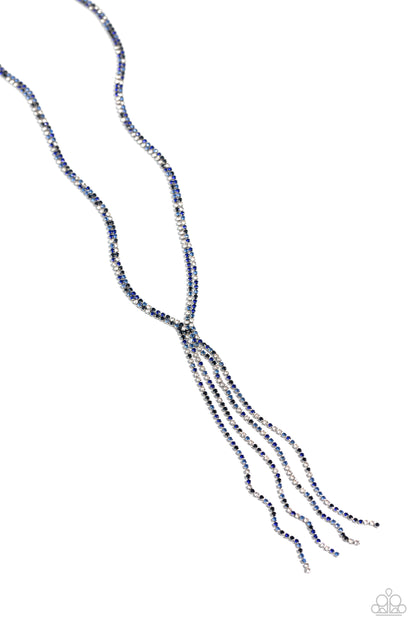 Jazz STRANDS - Blue Necklace  - Paparazzi Accessories