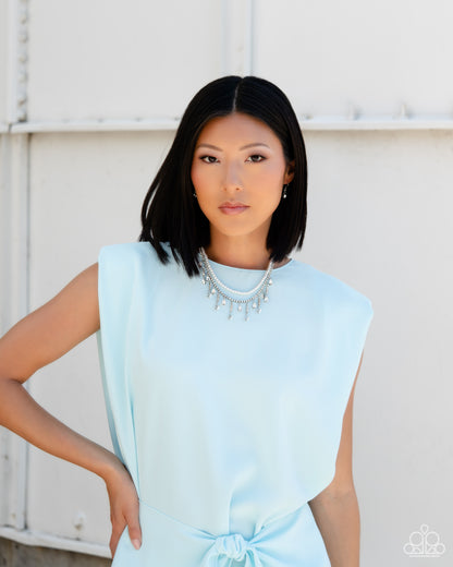 Lessons in Luxury - White Necklace  - Paparazzi Accessories