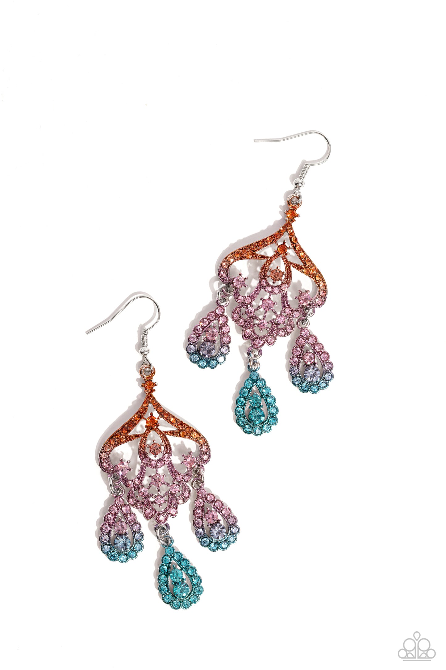 Chandelier Command - Multi Earrings  - Paparazzi Accessories