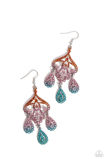 Chandelier Command - Multi Earrings  - Paparazzi Accessories