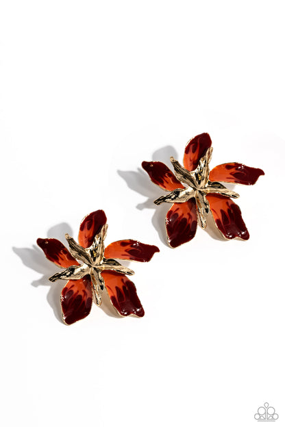 Warped Wallflower - Red Earrings