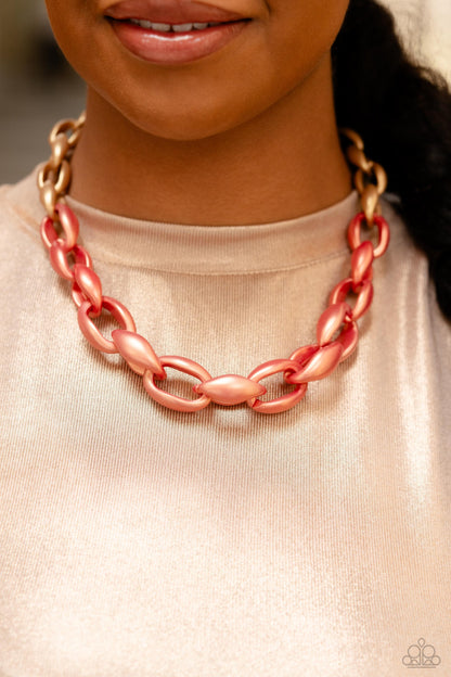 Statement Season - Orange Necklace  - Paparazzi Accessories