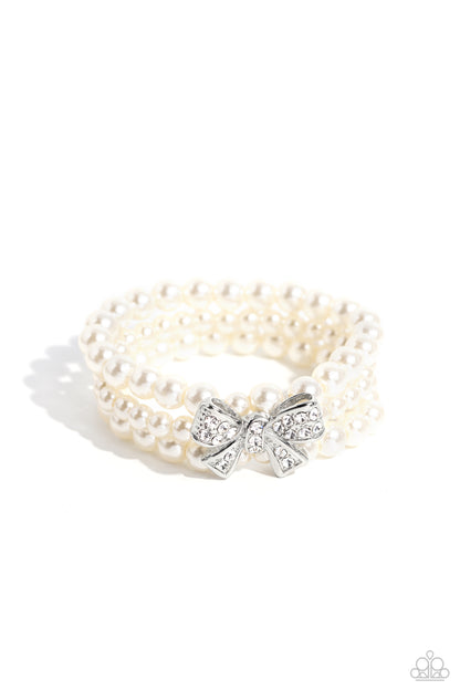 How Do You Do? - White Bracelet - Paparazzi Accessories