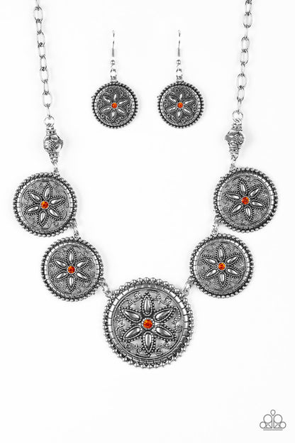 Written In The STAR LILIES - Orange - Paparazzi Accessories 