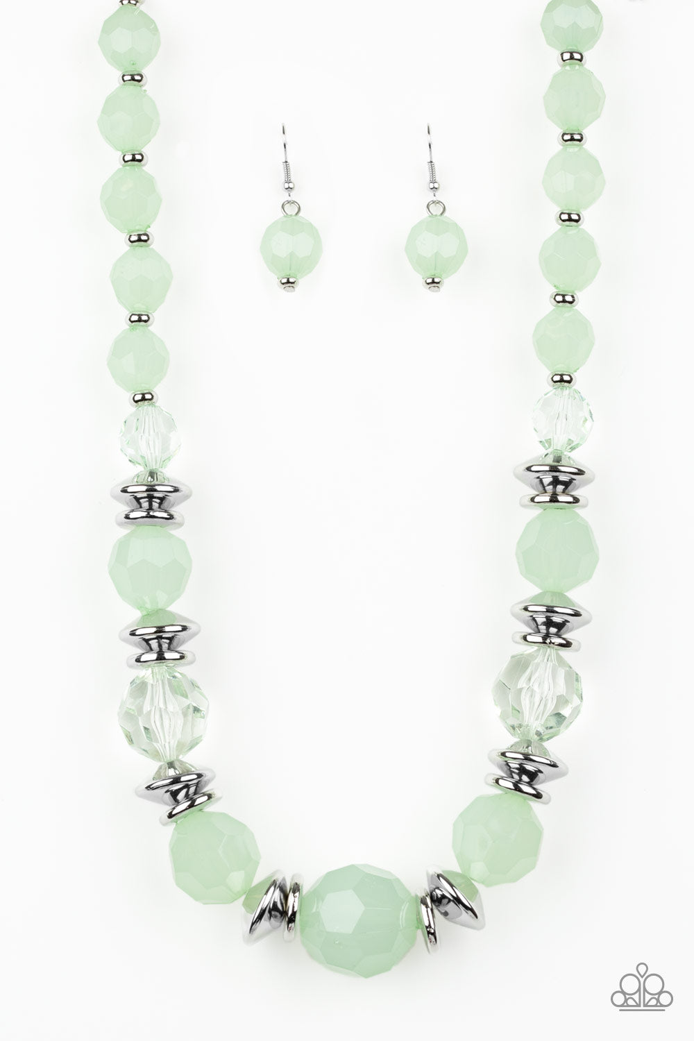 Dine and Dash - Green Necklace - Paparazzi - Paparazzi Accessories 