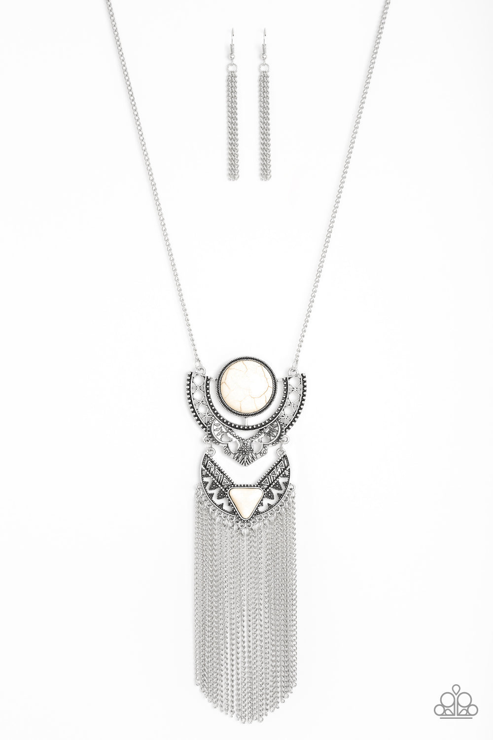 Spirit Trek - White Paparazzi Accessories ONE Life - Paparazzi Accessories 