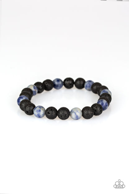 Top Ten Zen - Blue Bracelet - Paparazzi Accessories 