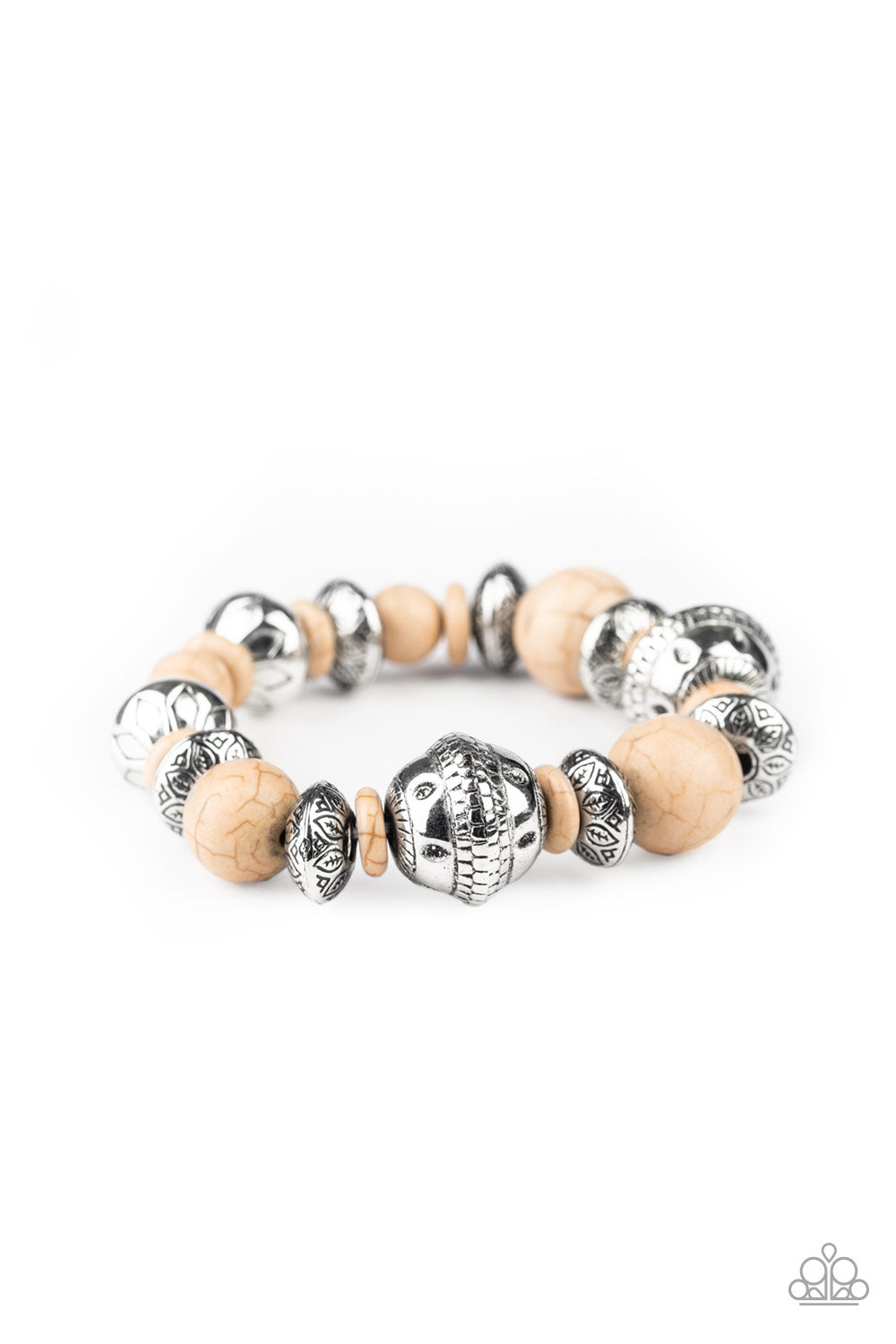 Majestic Masonry - Brown Bracelet -Paparazzi - Paparazzi Accessories 